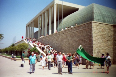 Esperantists at the Universala Kongreso in Valencia, Spain