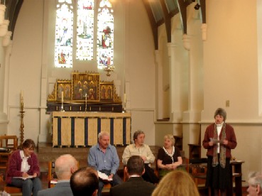 Readings of George Herbert's poems in Sarum College chapel, lead by Canon Judy Rees